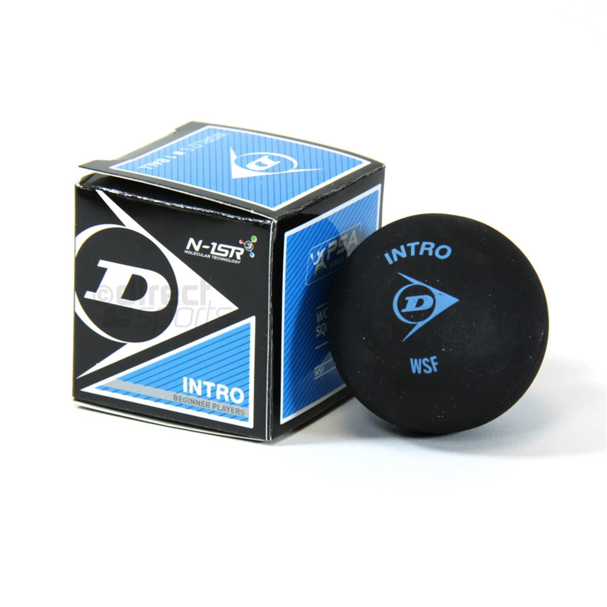 Squash Ball Dunlop Intro Blue Dot (1 Ball)