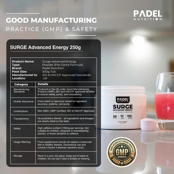 Padel Nutrition SURGE Advanced Energy 250g