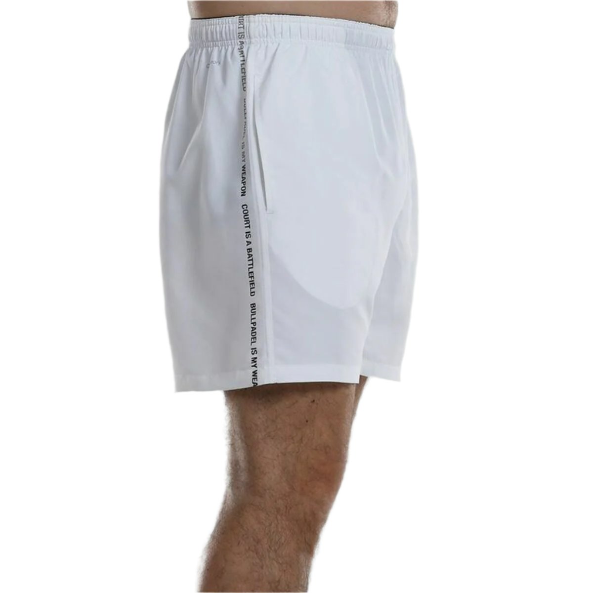 Men's Padel Shorts Bullpadel Agnus White - Padelspeed - UK padel and racket sports shop (Sports and outdoors, Sports clothing)