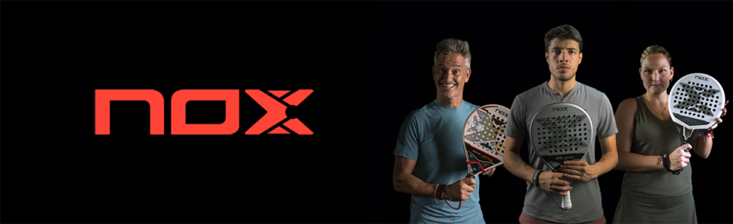 NOX padel rackets banner for Padelspeed