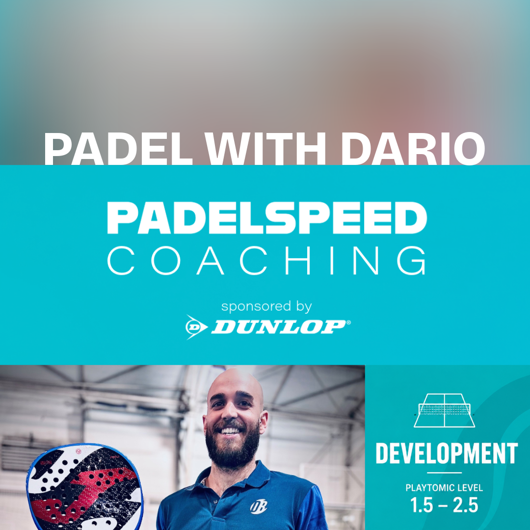 Padelspeed Coaching: Padel, Nível Intermédio com Dario, 13h30-14h30 às sextas-feiras (Cardiff)