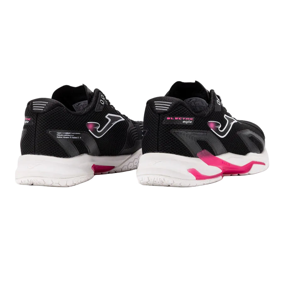 Women's Joma Electric Hard Court Tennis Shoes (Black)