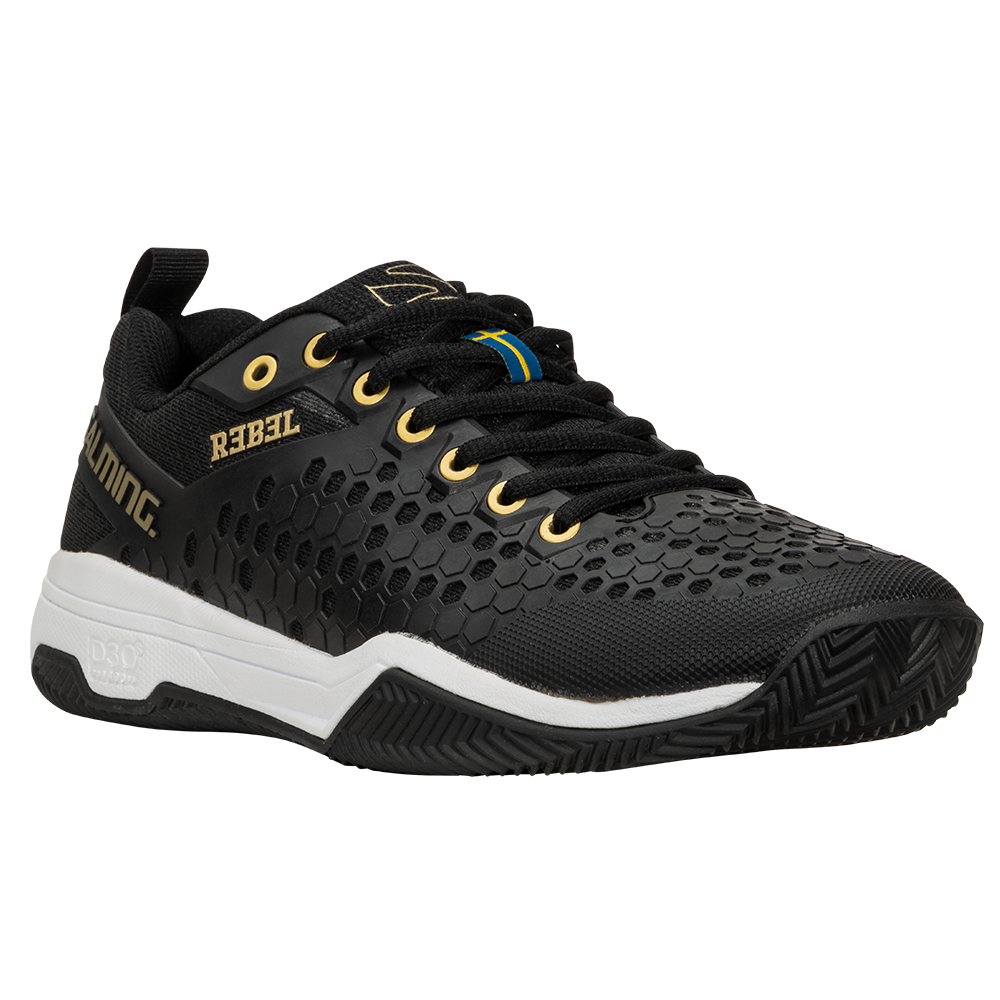 Men's Padel Shoes Salming Rebel (Black/Gold)