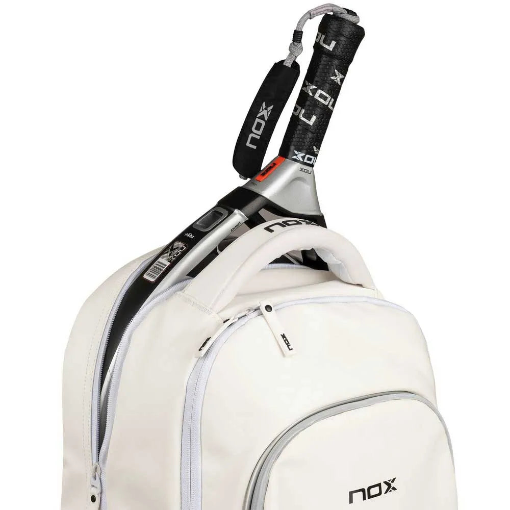Padel Bag NOX Pro Series White Backpack