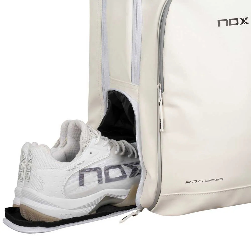 Padel Bag NOX Pro Series White Backpack