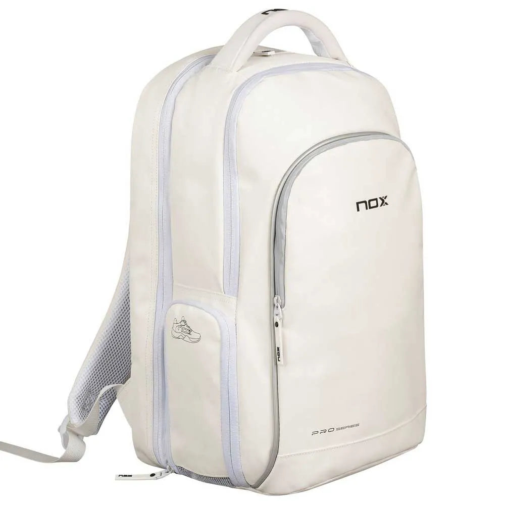 Padel Bag NOX Pro Series White Backpack