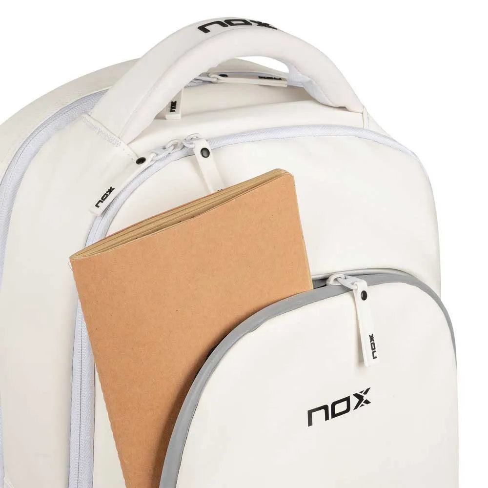 Padel Bag NOX Pro Series White Backpack