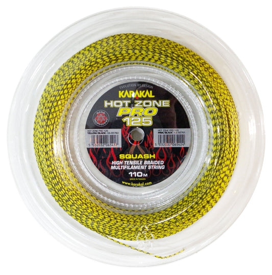 Bobina de cordaje de squash Karakal Hot Zone Pro 1.25mm (110m)