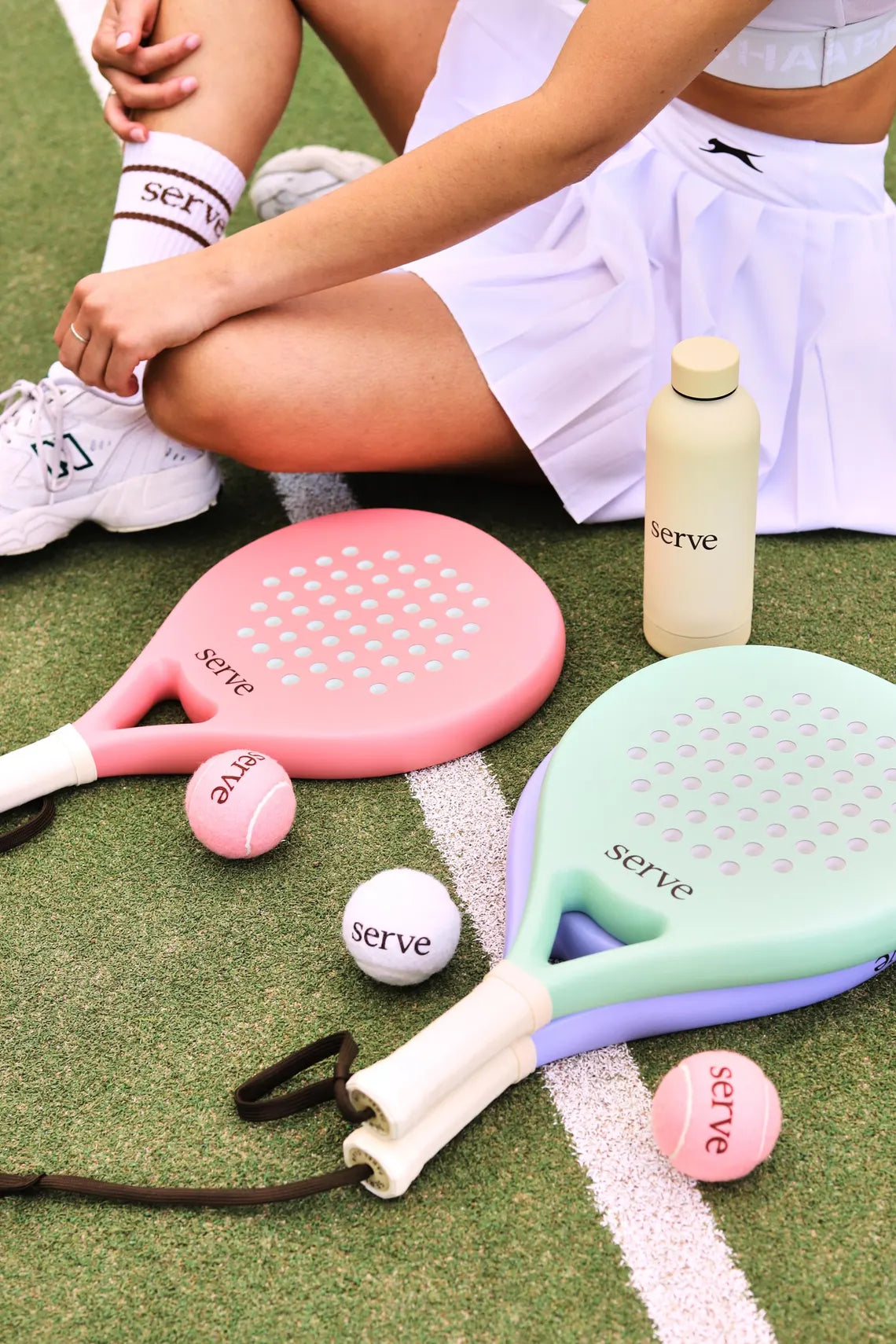 Padel Racket Serve Pastel Green