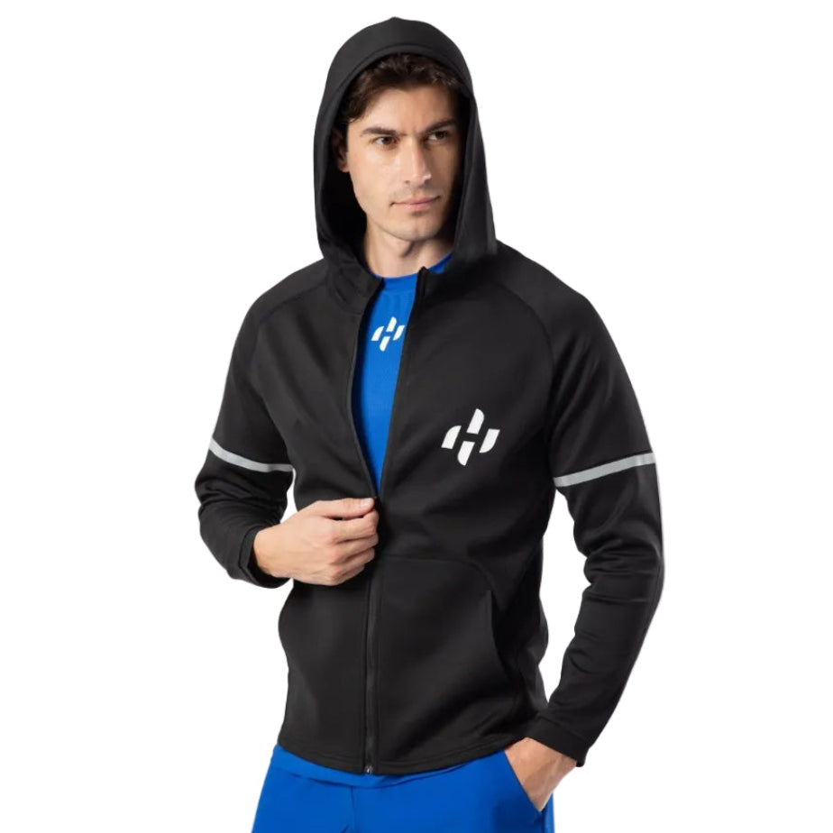 Chaqueta de entrenamiento Hirostar para hombre (negra)