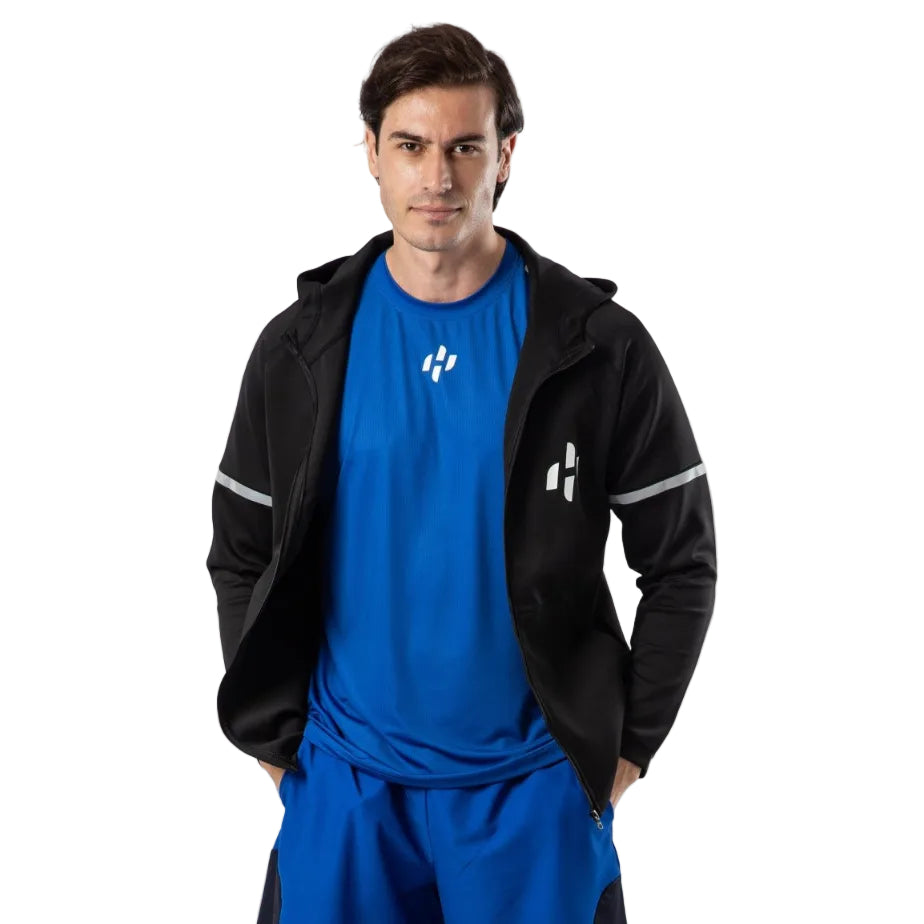Chaqueta de entrenamiento Hirostar para hombre (negra)